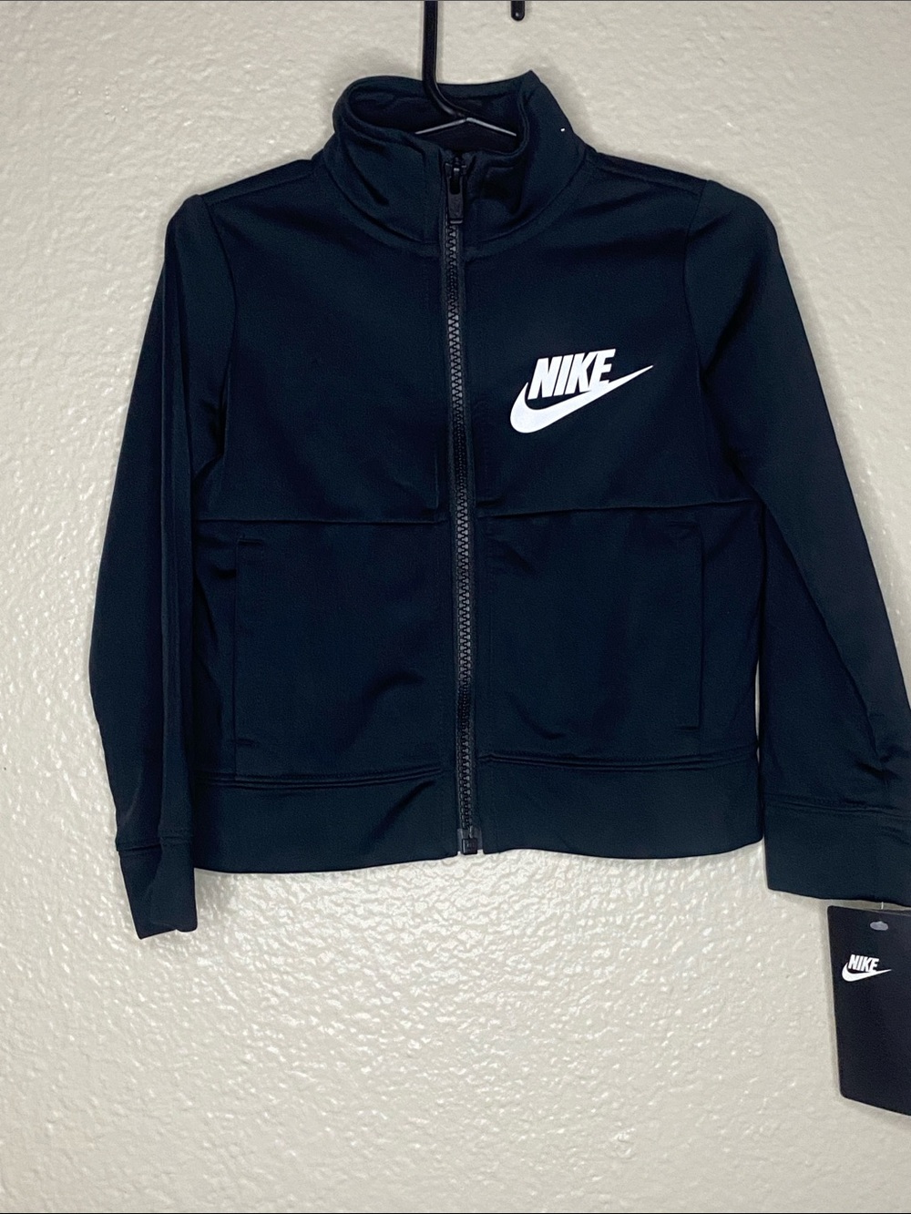 Youth Kids Nike Full Zipper Jacket Black